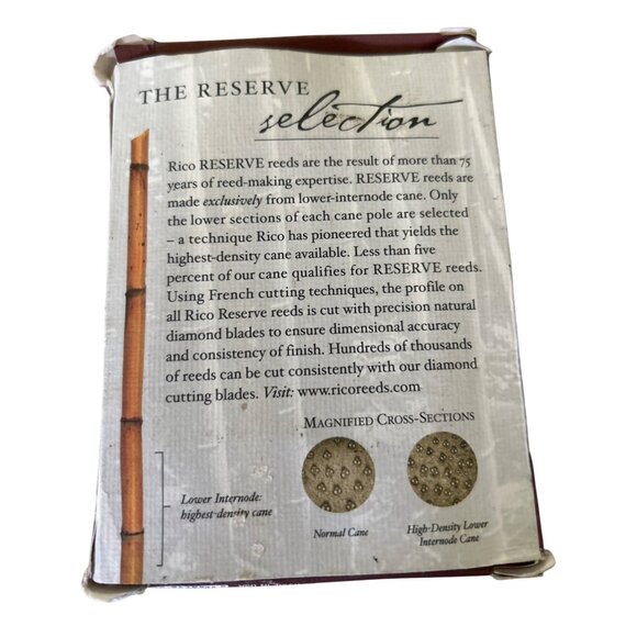 Rico Reserve 2006 3.5 Clarinet Reeds Bb/Sib 5-Pack - Picture 2 of 4